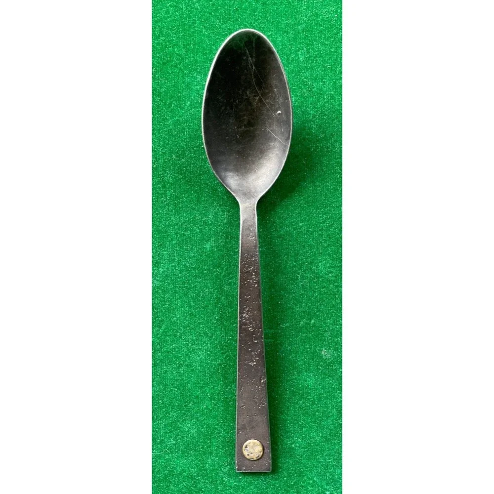 Restoration Hardware Hammered Steel Rivet SPOON Jefferson Mack Rare
